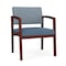 Lesro Lenox Wood Wide Guest Chair Wood Frame, Mahogany, RS Rain Song Back, MD Titan Seat LW1201 - alternate 1